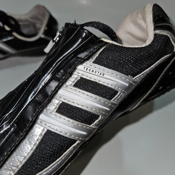 Adidas Techstar Track & Field Cleats Black Silver White Shoes 553838 US 10 READ - Picture 10 of 16